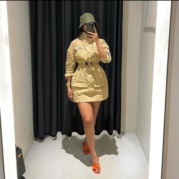 BBXBrand Cargo Shirt Dress size US Size 6/UK size 10 - Picture 3 of 8